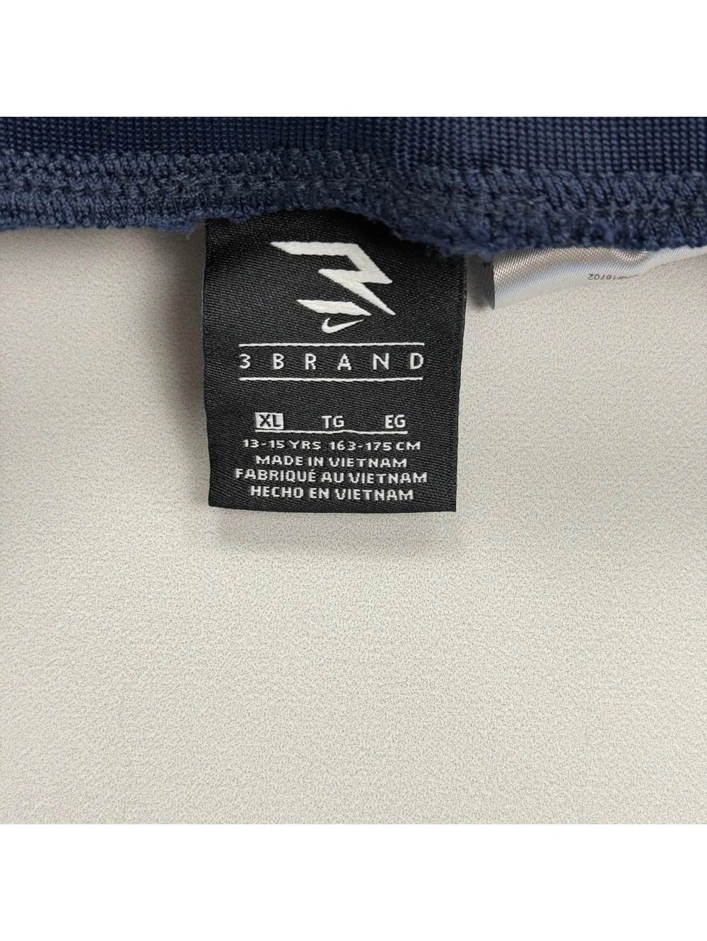 3 Brand Nike Track Pants Navy Orange Stripe - Boys XL